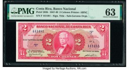 Costa Rica Banco Nacional de Costa Rica 2 Colones 13.11.1948 Pick 203b PMG Choice Uncirculated 63. 

HID09801242017

© 2020 Heritage Auctions | All Ri...