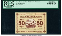 Greenland State Note 50 Ore ND (1913) Pick 12c PCGS Choice New 63PPQ. 

HID09801242017

© 2020 Heritage Auctions | All Rights Reserved