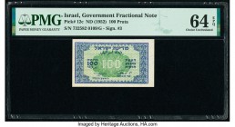 Israel Israel Government 100 Pruta ND (1952) Pick 12c PMG Choice Uncirculated 64 EPQ. 

HID09801242017

© 2020 Heritage Auctions | All Rights Reserved...