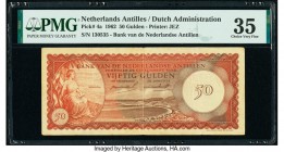 Netherlands Antilles Bank van de Nederlandse Antillen 50 Gulden 1962 Pick 4a PMG Choice Very Fine 35. 

HID09801242017

© 2020 Heritage Auctions | All...