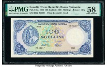Somalia Banco Nazionale Somala 100 Scellini = 100 Shillings 1971 Pick 16a PMG Choice About Unc 58. 

HID09801242017

© 2020 Heritage Auctions | All Ri...