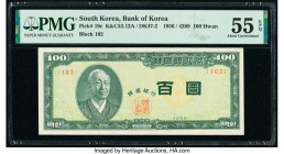South Korea Bank of Korea 100 Hwan 1956 Pick 19c PMG About Uncirculated 55 EPQ. 

HID09801242017

© 2020 Heritage Auctions | All Rights Reserved