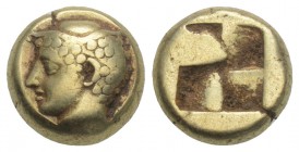 IONIA. Phokaia. EL Hecte (Hekte) , ca. 478-387 B.C. 2.52gr 10.03
Bodenstedt-82. Obverse: Head of Hermes left, wearing petasos; to right, small seal do...