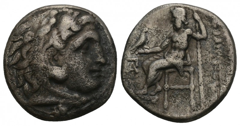 Greek Kings of Macedon. Alexander III "the Great" 336-323 BC. Drachm AR 4.1 gr 1...