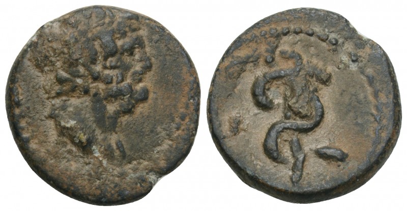 Pergamon (BC 133) AE 16 4.1gr 17.8mm
ca 2nd-1st century BC. AE16 (3.39g). Laurea...