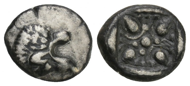 Greek Silver Ionia, Miletos. Alexandria Diobol; Ionia, Miletos; 5th cent. BC, Di...