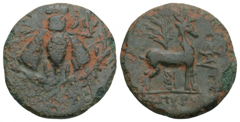 Greek Coins IONIA. Ephesos. Ae (Circa 2nd-1st centuries BC). Uncertain magistrat...