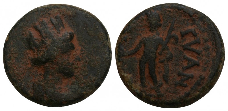 Greek coins Cappadocia, Tyana Tyana (?) 3.7gr 16.9mm 
Head of Tyche right, Zeus ...