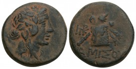 Greek Coins PONTOS. Amisos. Time of Mithradates VI Eupator (Circa 105-90 or 90-85 BC). Ae. 8.8gr 21.9mm
 Obv: Head of Dionysos right, wearing ivy wrea...