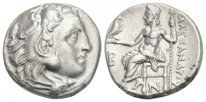 MACEDONIAN KINGDOM. Alexander III the Great (336-323 BC). AR drachm 16.6mm, 4.2 ...
