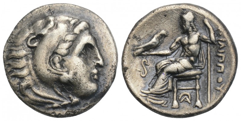 Macedonian Kingdom. Philip III Arrhidaios. 323-317 B.C. AR drachm 3.9gr 17.8mm L...