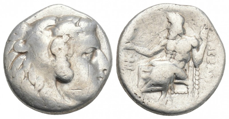 Kingdom of Macedon. Alexander III, "The Great". Drachm . 4.1gr 16.3mm
Heracles' ...