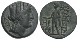 Greek Cilicia. Korykos circa 100-0 BC. Bronze Æ 19.8 m., 5.9 g. very fine