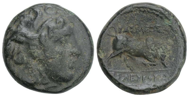 Greek Seleucid Kingdom, Seleukos I 312-281 BC, AE Sardes mint 7.3gr 19.6mm Obv: ...