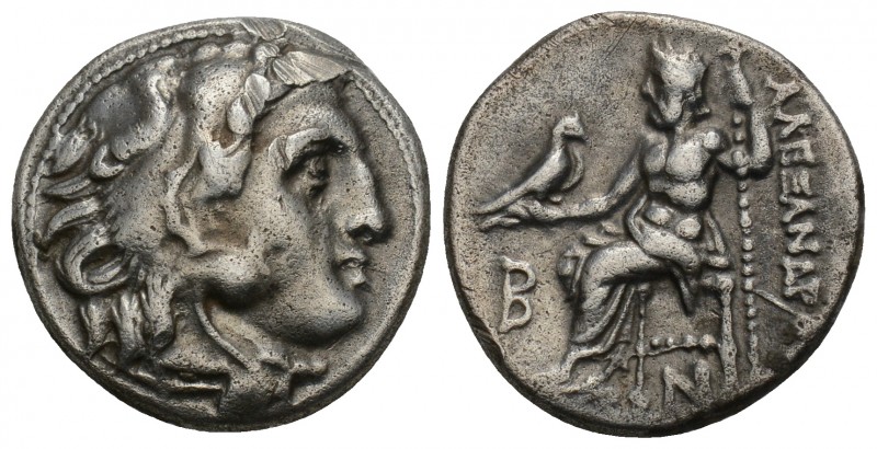 Greek MACEDONIAN KINGDOM. Alexander III the Great (336-323 BC). AR drachm (16.9m...