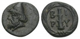 Greek Troas. Birytis circa 350-300 BC. Bronze Æ 11.4 mm., 1,0 g. very fine