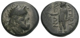 Greek Caria. Attuda 200-0 BC. Bronze Æ 16.3 mm., 4.4 g. very fine