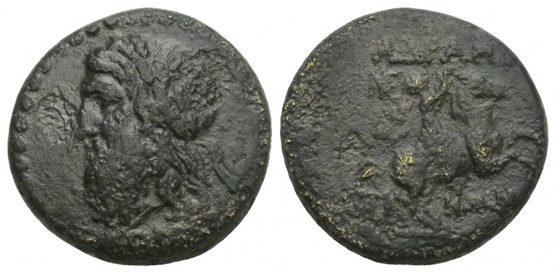 Greek
MYSIA. Adramytion. 2nd century B.C. Æ. 4.0 gr. 16.2 mm
Laureate head of Ze...