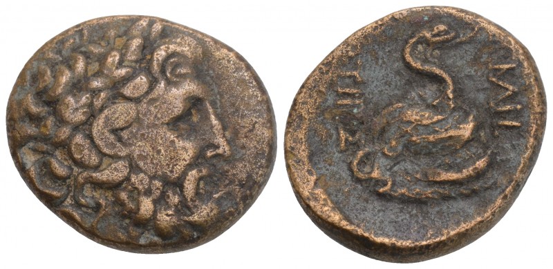 Greek Mysia. Pergamon circa 133-27 BC. Bronze Æ 21.8 mm, 7.4 g
 Laureate head of...