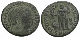 Roman Imperial Coins Constantine I Æ Nummus. Nicomedia, AD 311-313. 4.2 Gr. 20.1 mm.
 IMP C FL VAL CONSTANTINVS PF AVG, laureate head right / IOVI CON...