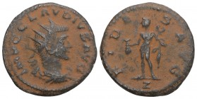 Roman Imperial Coins Claudius II Gothicus. A.D. 268-270. Æ antonininanus 20.1 mm, 3.0 gr. Antioch, A.D. 268/9. 
IMP C CLAVDIVS AVG, radiate, draped an...