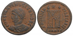 Roman Imperial Coins CONSTANTINE II (Caesar, 316-337). Follis. Antioch. 3.1 Gr 19.2 mm
 Obv: CONSTANTINVS IVN NOB C. Laureate, draped and cuirassed bu...