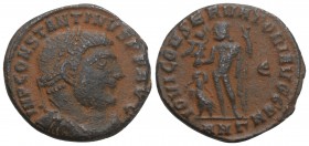 Roman Imperial Constantine I, ‘The Great’ (306-337), AE Follis, issued 313-14. Antioch, 4.4g, 21.6mm.
Obv. IMP CONSTANTINVS PF AVG, laureate hd. r. Re...
