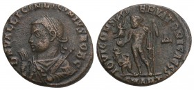Roman Imperial Licinius II. Caesar, A.D. 317-324. Æ 3 (19.5 mm, 3.0 g, 11 h). Antioch, A.D. 317-320.
 DN VAL LICIN LICINIVS NOB C, laureate and draped...
