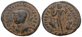 ROMAN İMPERİAL LICINIUS II, Caesar. 317-324 AD. Æ Follis (20.9mm, 4.5 gm). Heraclea mint. Struck 321-324 AD.
 DN VAL LICIN LICINIVS NOB C, helmeted an...