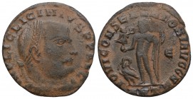 Roman Imperial Licinius I AD 308-324. Antioch Follis Æ 3.gr 23.1mm
IMP C VAL LICIN LICINIVS P F AVG, laureate head of Licinius I to right / IOVI CONSE...