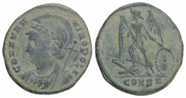 Roman Imperial
Commemorative Series, 330-354. AE Nummus struck under Constantine I the "Great", Constantinoplis, 335-337. 2.7GR 18.9mm
Obv. CONSTANTIN...
