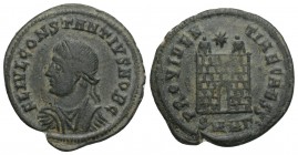 Roman Imperial
Constantius II as Caesar AD 324-337. Heraclea Follis Æ 20.7mm., 2,3g. 
FL IVL CONSTANTINVS NOB C, laureate, draped and cuirassed bust l...