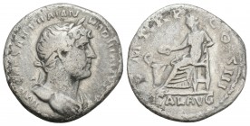 Ancients Roman Imperial
Hadrian (AD 117-138). AR denarius . Rome, AD 119-122. 3GR 18.1MM
IMP CAESAR TRAIAN-HADRIANVS AVG, laureate, draped bust of Had...