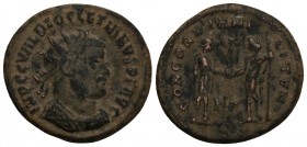 Roman İmperial DIOCLETIAN (284-305). Antoninianus. Heraclea. 4gr 21.6mm
 Obv: IMP C C VAL DIOCLETIANVS AVG. Radiate, draped and cuirassed bust right. ...