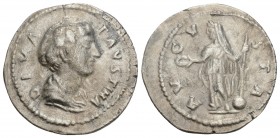 Roman Imperial Coins Diva Faustina AD 140-141. Rome Denar AR 20.8mm., 3g. DIVA FAVSTINA Draped bust right / AVGVSTA Ceres standing