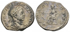 Ancient Coins-Roman Silver Severus Alexander (222-235 AD), AR Denarius, 2.8Gr 19.4mm
 imp c m avr sev alexand avg, laureate head right, draped, rev. p...