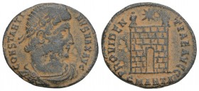 Roman Imperial Constantine I. A.D. 307/10-337. AE centenionalis 2.6GR 19.5MM. Antioch mint, struck A.D. 325/6. 
CONSTANTI-NVS MAX AVG, rosette-and-lau...
