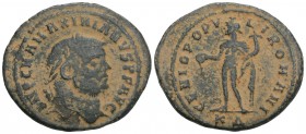 IMPERIAL ROMAN Maximianus Herculius-285-310-as Augustus 286-305. Follis 9.6gr 30.5 mm Kyzikus approx. 297/299. Offizin 4th 
 IMP C M A MAXIMIANVS PF A...