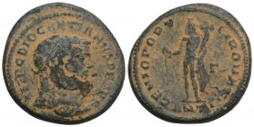 Roman Imperial Coins Diocletian. A.D. 284-305. Æ follis 27.8 mm, 12 gr . Antioch, A.D. 304/5.
 IMP C DIOCLETIANVS P F AVG, laureate head of Diocletian...