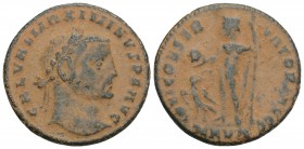 Roman Imperial Coins MAXIMINUS DAIA (310-313). Follis. 5.5GR 24.1MM
Obv: GAL VAL MAXIMINVS P F AVG. Laureate head right. Rev: IOVI CONSERVATORI Jupite...