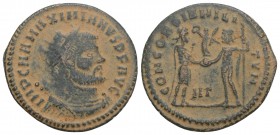 Roman Imperial Coins
Maximianus. First reign, A.D. 286-305. Æ radiate fraction. Heraclea. 3.1GR 21.8MM
IMP C M A MAXIMIANVS P F AVG, radiate, draped a...