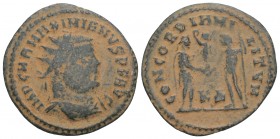 Roman Imperial Coins MAXIMIANUS HERCULIUS (286-305). Radiatus. Cyzicus. 2.7GR 22.4MM
 Obv: IMP C M A MAXIMIANVS PF AVG. Radiate, draped and cuirassed ...