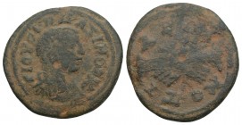 PHRYGIA. Kotiaion. Maximus (Caesar, 235-238). Ae. 
Obv: Γ IOV OVH MAΞIMOC K. Bareheaded, draped and cuirassed bust right. Rev: KOTIAEΩN. Clasped hands...