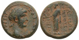 Roman Provincial Phrygia. Laodikeia ad Lycum. Nero AD 54-68. Bronze Æ 7.1 g. 20mm. nearly very fine