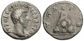 Roman Provincial
CAPPADOCIA. Caesaraea-Eusebia. Lucius Verus, 161-169. Didrachm (Silver, 20.2 mm, 6.1 g, ), 161-166. 
AYTOKP OYHPOC CEBACTO[C] Bare he...