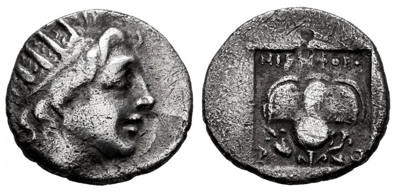 Caria. Rhodes. Drachm. 88-84 BC. Lysimachos magistrate. (Jenkins-Grupo E). (Hgc-...