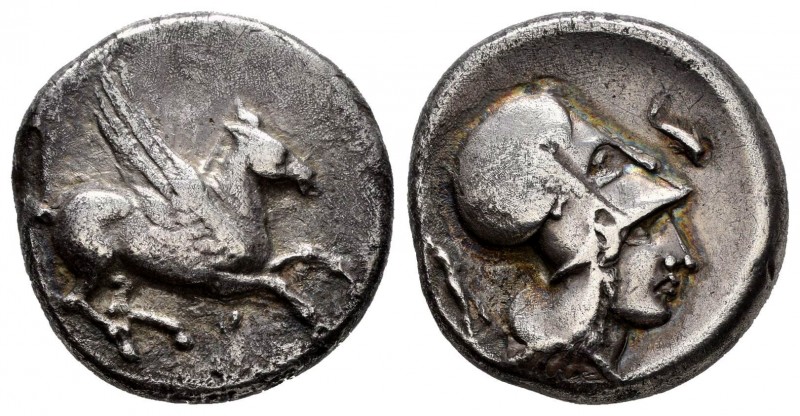 Corinthia. Corinth. Stater. 400-375 BC. (Pegasi-188/1). Anv.: Pegasos flying rig...