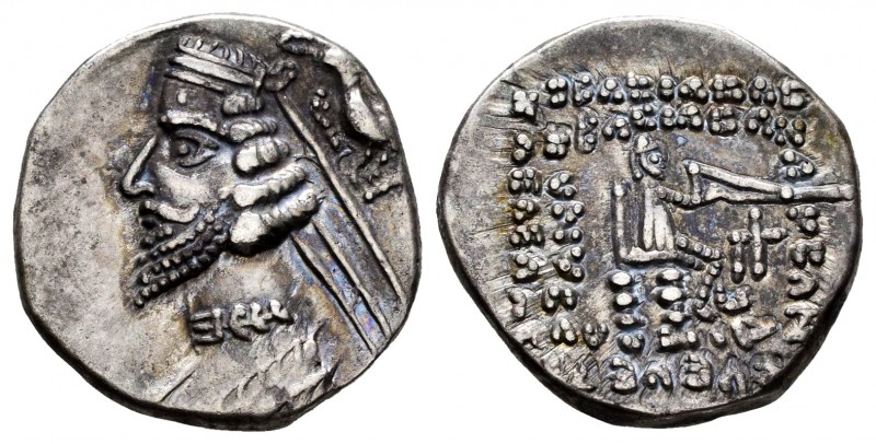 Kingdom of Parthia. Phraates IV. Drachm. 38-2 BC. Rhagai. (Sellwood-52. 11-12). ...