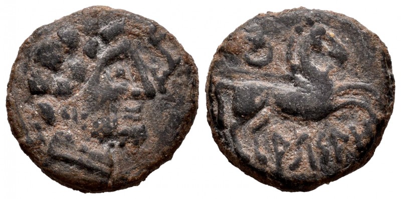 Arsaos. Half unit. 120-80 BC. Area of Navarra. (Abh-149 var). (Acip-unlisted). A...