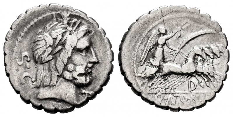 Antonia. C. Antius C.f. Restio. Denarius. 83-82 BC. Auxiliary mint of Rome. (Ffc...